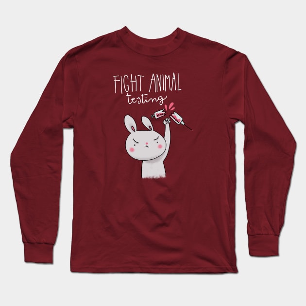 agains animal testing Long Sleeve T-Shirt by violinoviola